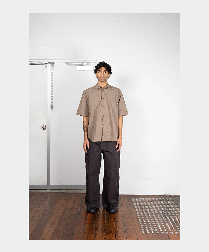 S/S Weather Shirt Garden Grid/ガーデングリッド M(MEN)