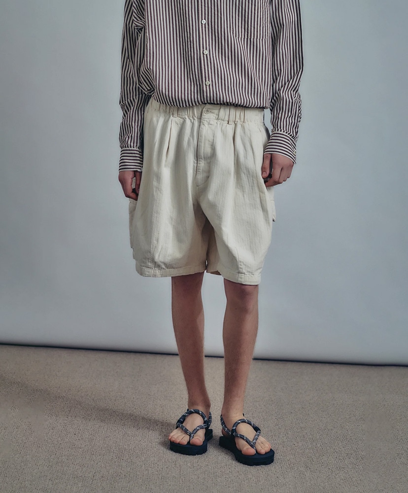 Herringbone 6-Pocket Shorts Off White/オフホワイト L(MEN)