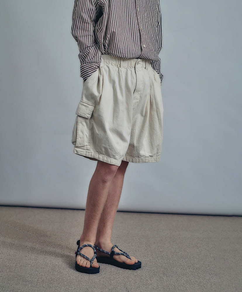 Herringbone 6-Pocket Shorts Off White/オフホワイト L(MEN)