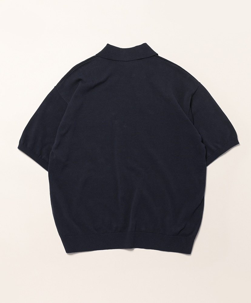 Knitted Polo Shirt Navy/ネイビー L(MEN)