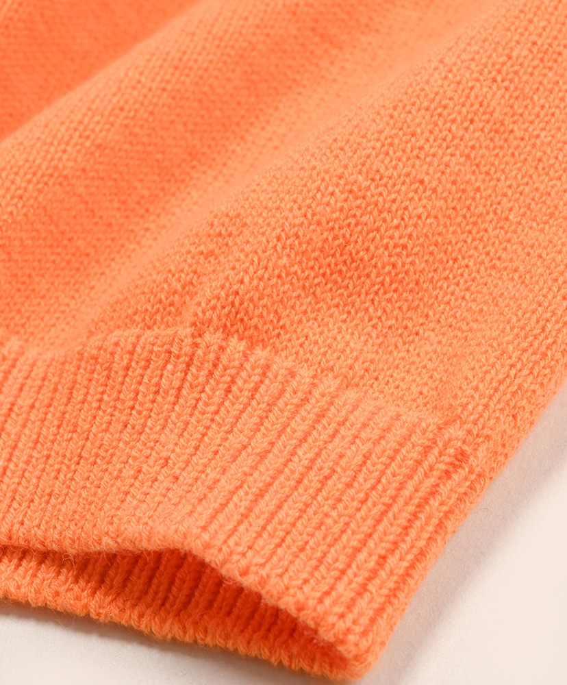 Knitted Polo Shirt Orange/オレンジ L(MEN)