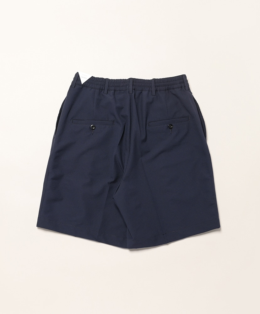 British Army Officer's Easy Shorts - Seersucker Navy Stripe/ネイビーストライプ 46(MEN)