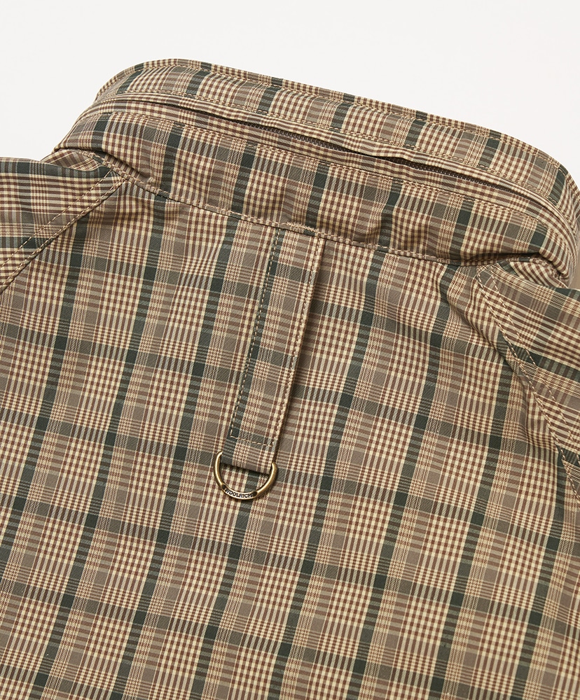 Madras Check Game Shirt Jacket Brown/ブラウン L(MEN)
