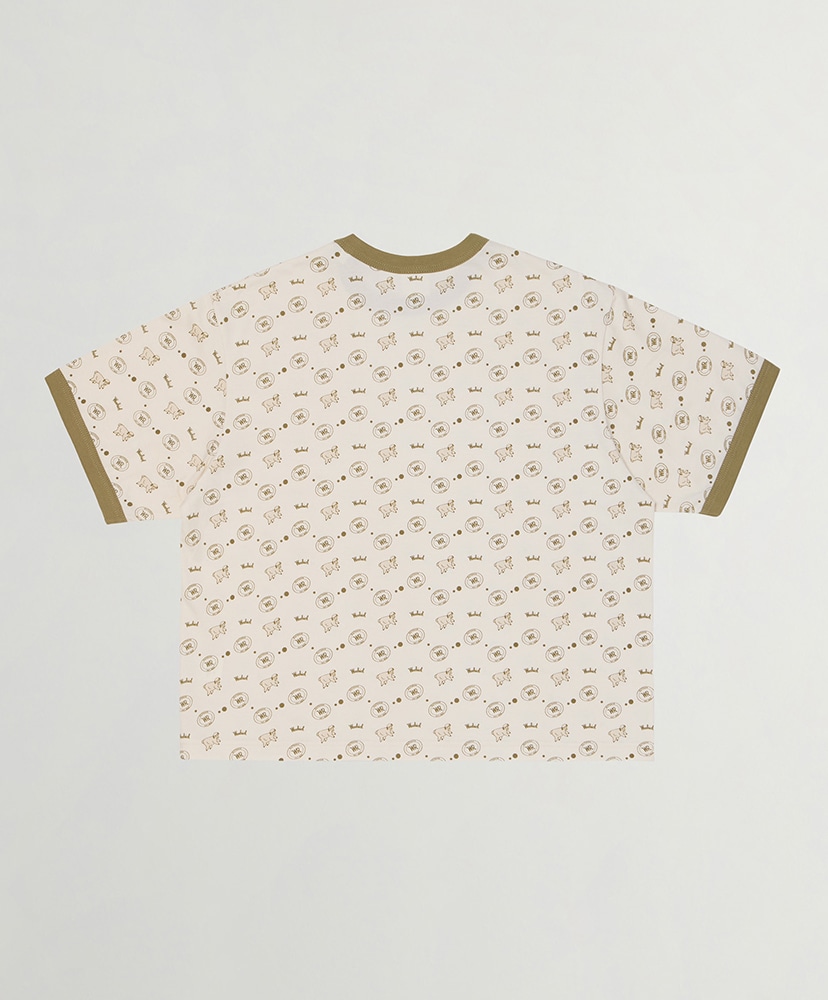 Sweep Crest Graphic Ringer T-Shirt Pale Green/ペールグリーン M(MEN)