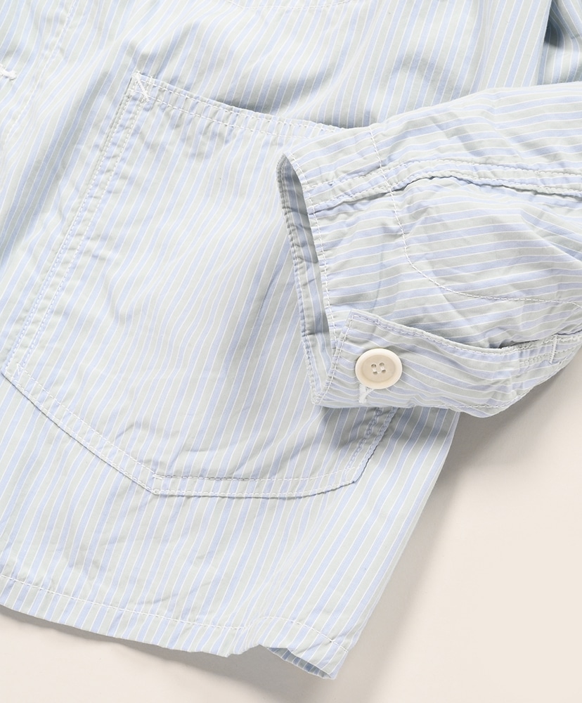 WWII No.1 Jacket : Stripe Shirting x Feather Chambray Green Stripe/グリーンストライプ L(MEN)