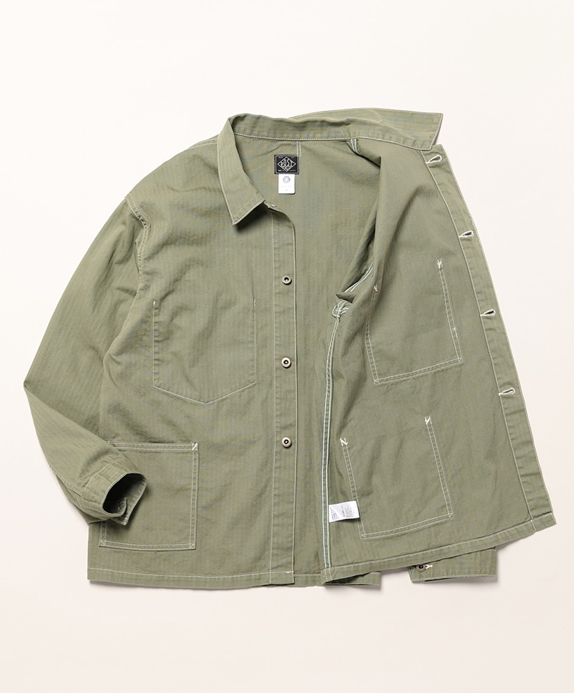 USMC 1930s Utility Jacket : Mini HBT Sage/セージ L(MEN)
