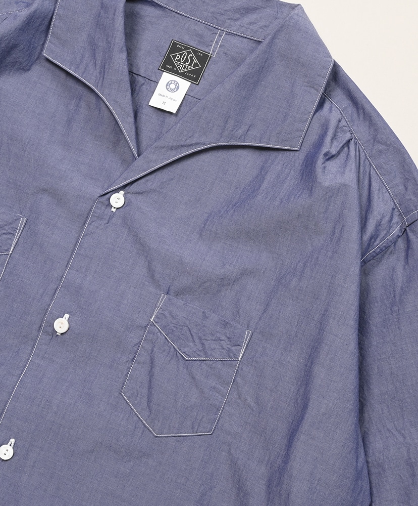 Fever 2 S/S - High Count Broadcloth Blue/ブルー L(MEN)