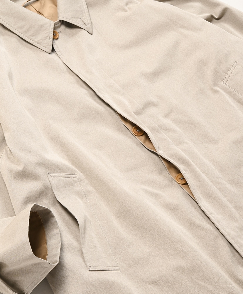 Cotton Covert Gabardine Walker Coat Taupe/トープ 2(MEN)