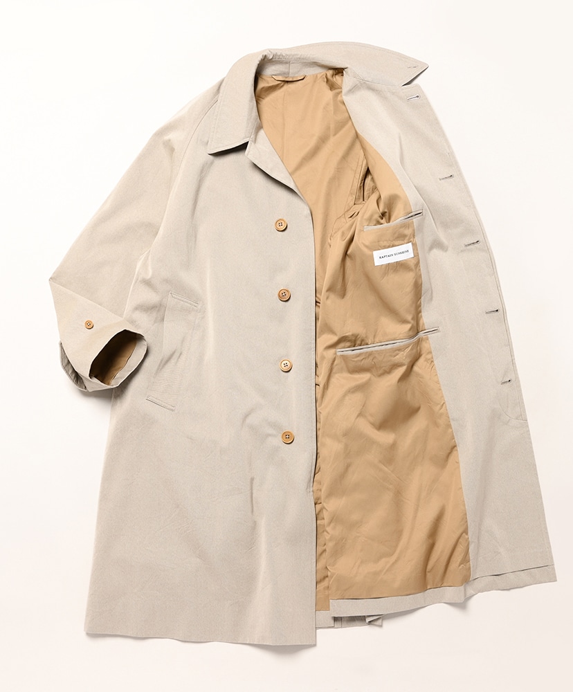 Cotton Covert Gabardine Walker Coat Taupe/トープ 2(MEN)