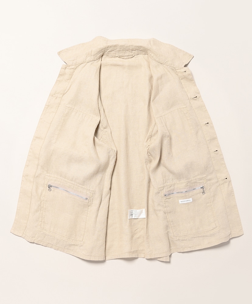 Safari Shirt Jacket Ash Grey/アッシュグレー 2(MEN)