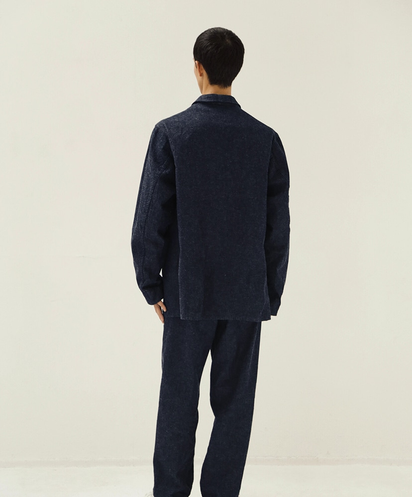 Cotton Linen Denim DB Take Easy Jacket Indigo/インディゴ 2(MEN)