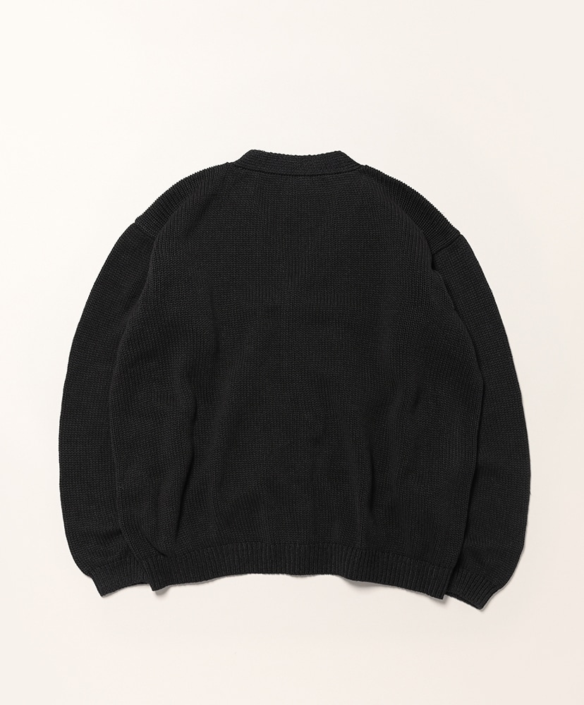 Cotton Washi Hand Frame Cardigan Ink Black/インクブラック 3(MEN)