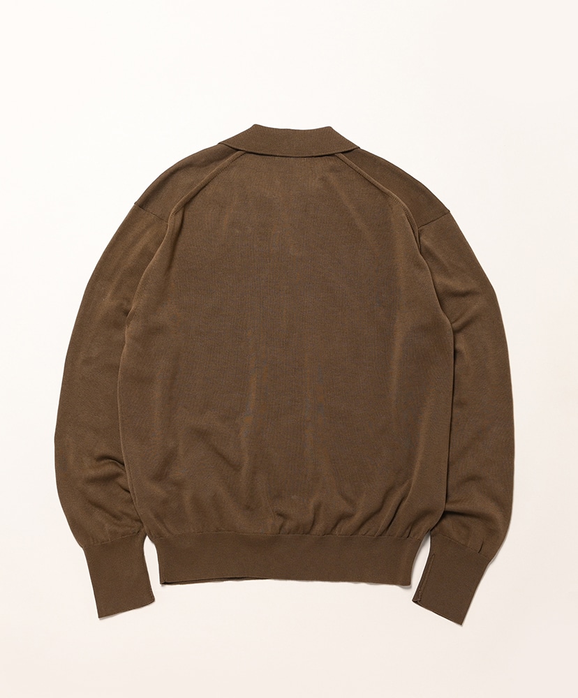 Cotton Knit Skipper Shirt Mocha Brown/モカブラウン 2(MEN)