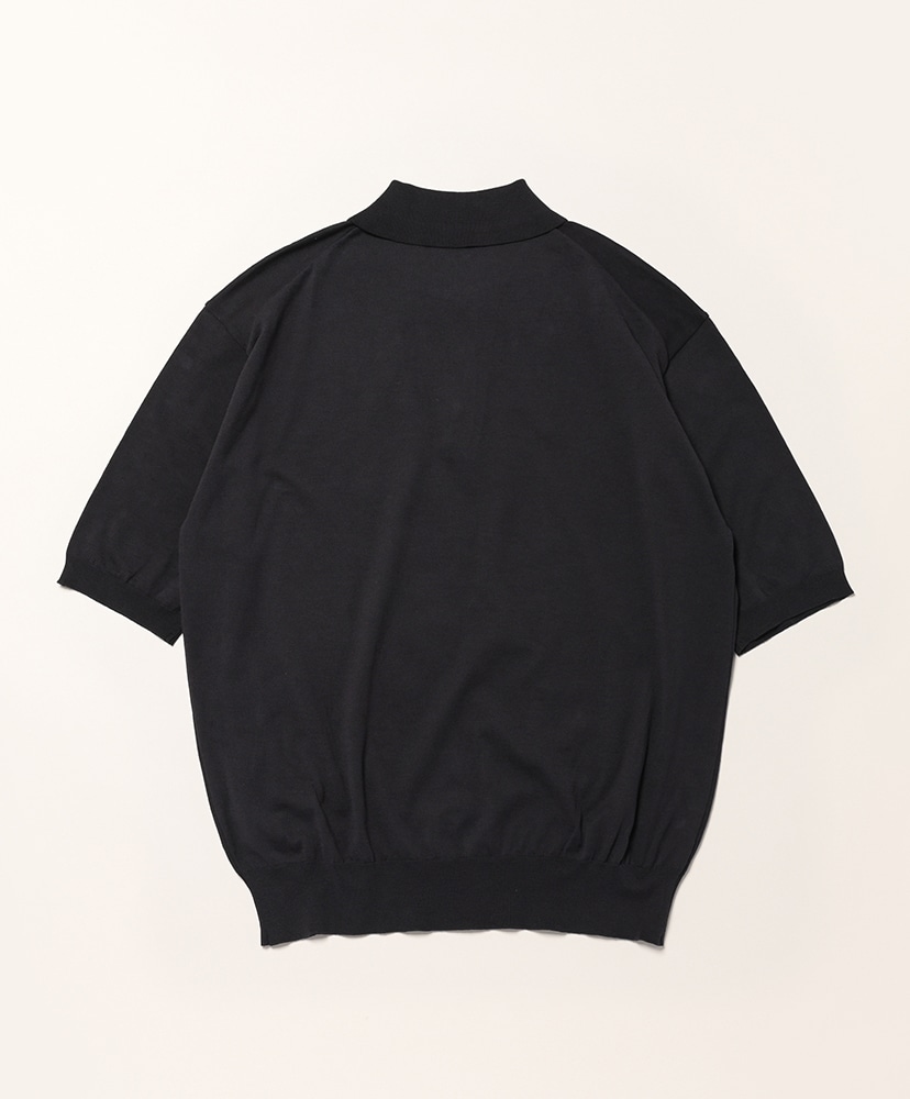 Cotton Knit Poloshirt Dark Navy/ダークネイビー 2(MEN)