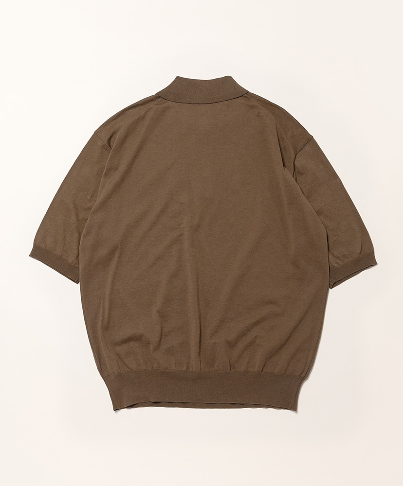 Cotton Knit Poloshirt Mocha Brown/モカブラウン 2(MEN)