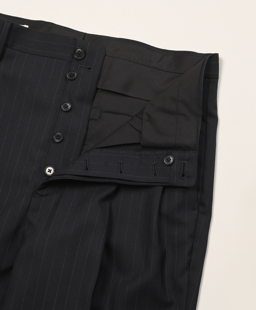 Shadow Stripe Toro. Shoecut Slacks Navy/ネイビー 2(MEN)