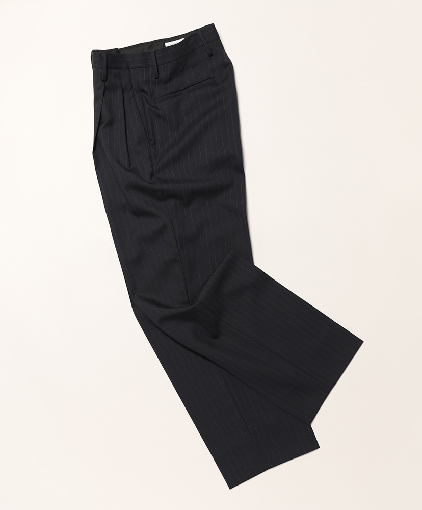 Shadow Stripe Toro. Shoecut Slacks Navy/ネイビー 2(MEN)