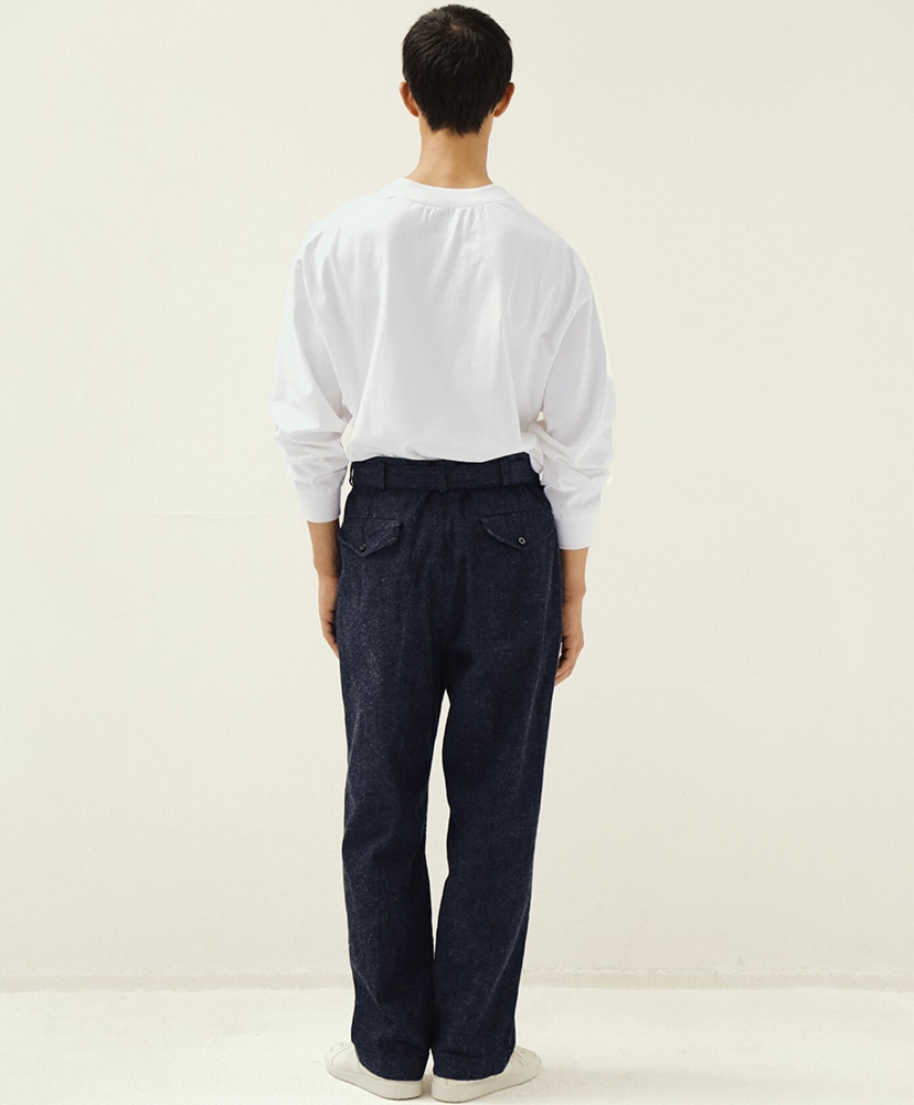 Cotton Linen Denim Riviera Trousers Indigo/インディゴ 3(MEN)