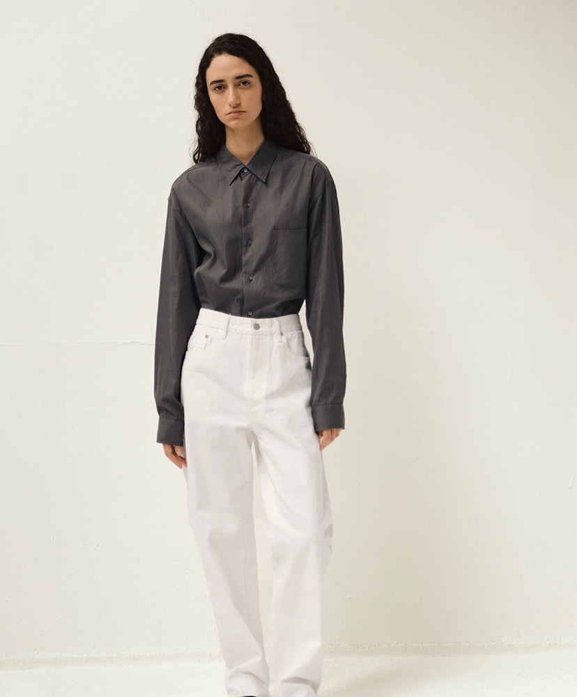 Regular Collar Shirt STRIPE Ink Black/インクブラック 2(MEN)