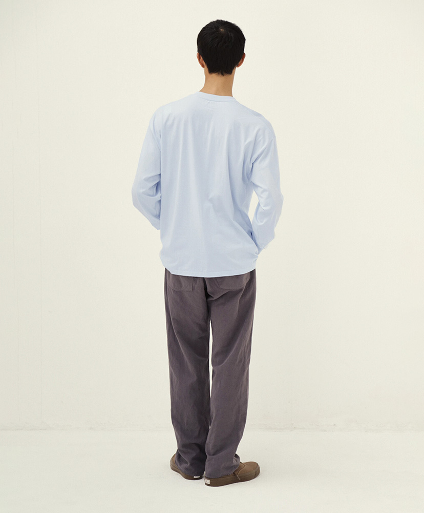 × LADY WHITE CO. L/S Stripe T-shirt Baby Blue/ベイビーブルー 3(MEN)