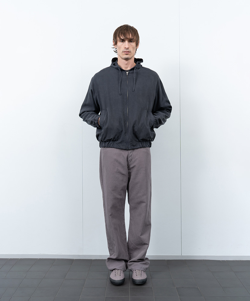 × LADY WHITE CO. Silk Zip Jacket Navy/ネイビー 3(MEN)