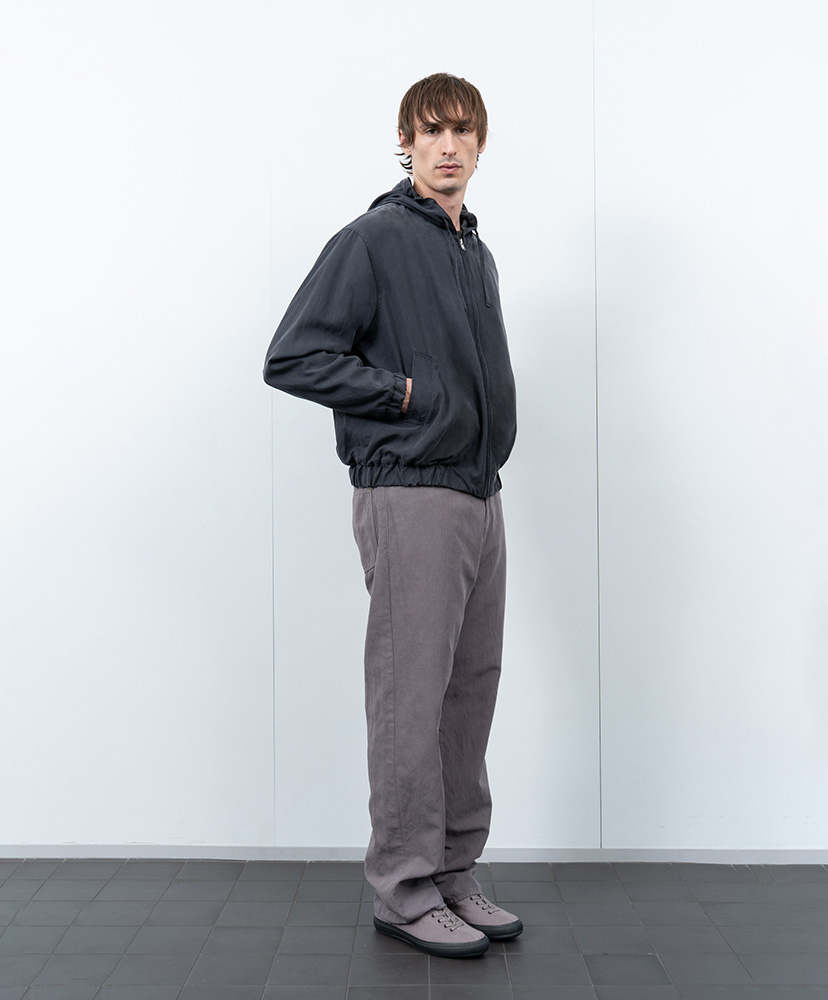 × LADY WHITE CO. Silk Zip Jacket Navy/ネイビー 3(MEN)