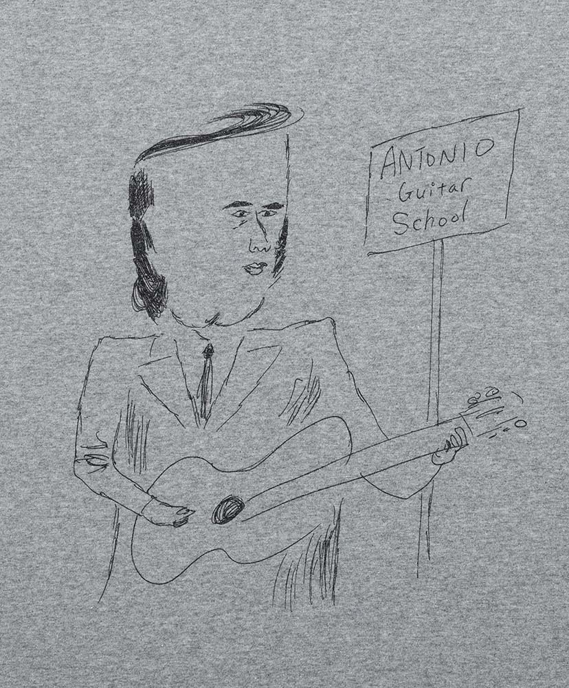 ANTONIO GUITAR SCHOOL Tee Heather Gray/ヘザーグレー L(MEN)
