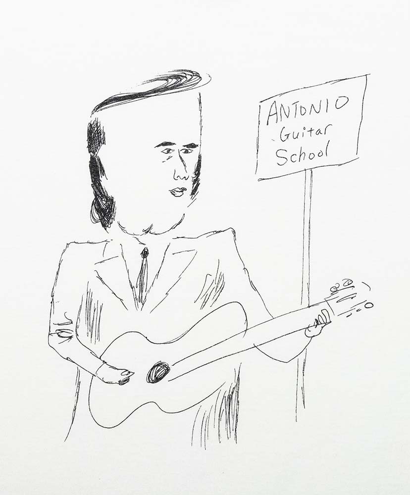 ANTONIO GUITAR SCHOOL Tee White/ホワイト L(MEN)