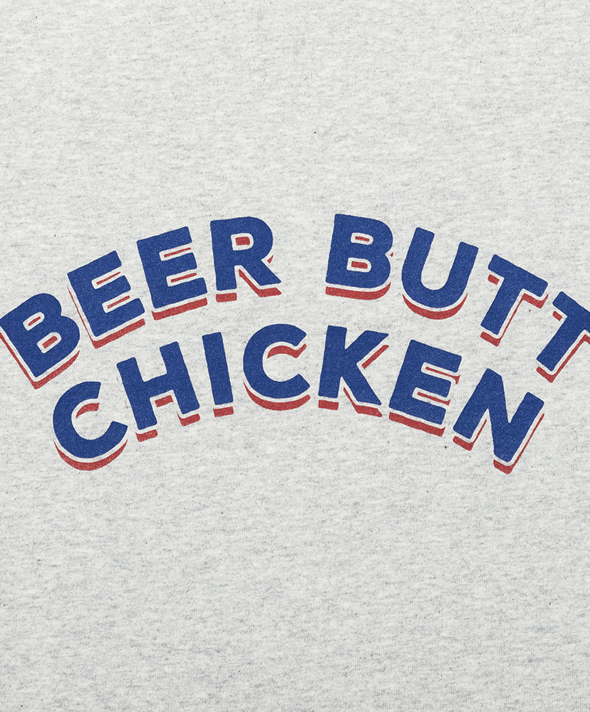 BEER BUT CHICKEN Tee designed by Motonobu Nakamura Oatmeal/オートミール S(MEN)