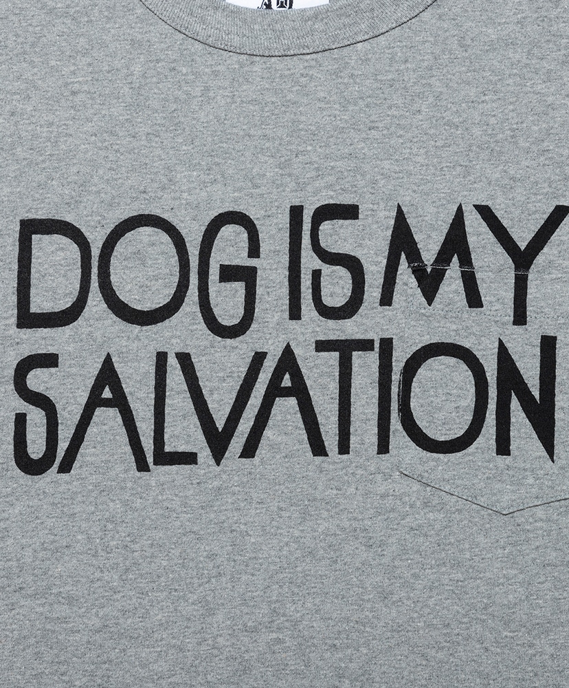 DOG IS MY SALVATION Pocket Tee Heather Gray/ヘザーグレー L(MEN)