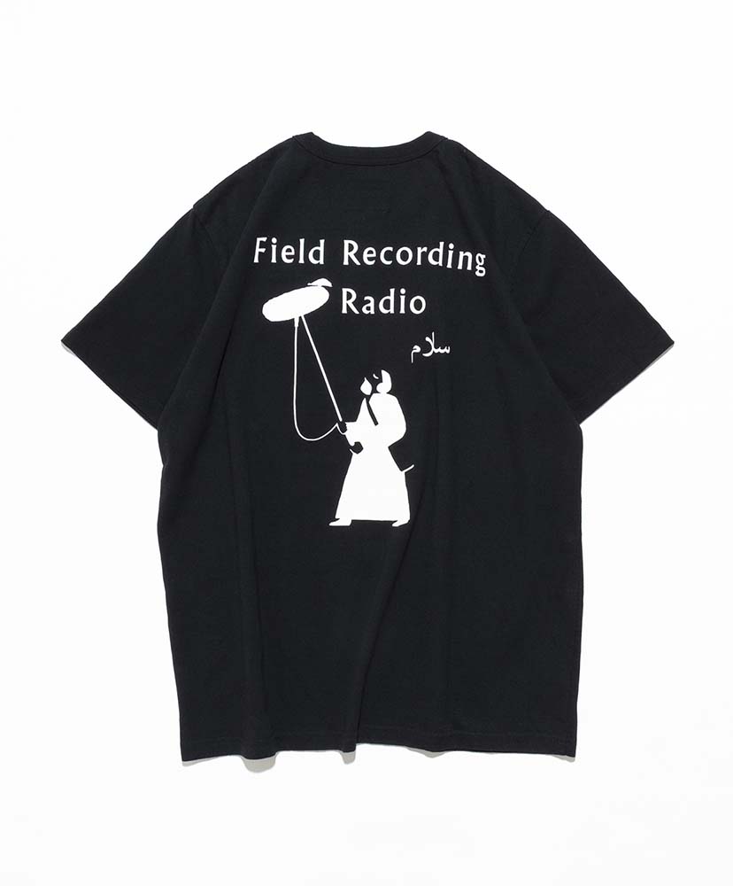 FIELD RECORDING RADIO Tee Black/ブラック L(MEN)