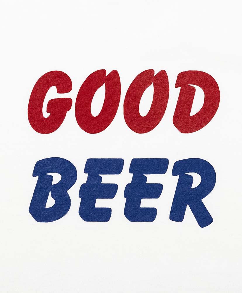 GOOD BEER Tee White(Blue×Red)/ホワイト(ブルー×レッド) L(MEN)