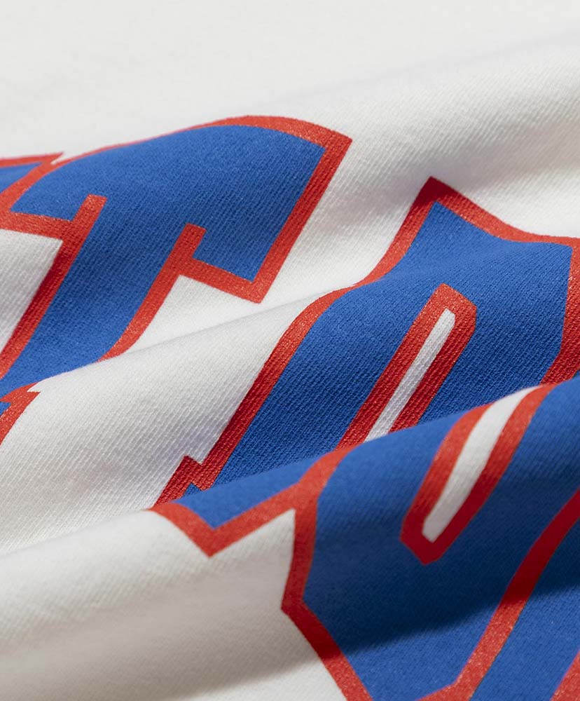 HOT DOG COLLEGE LOGO Tee White/ホワイト(Blue×Orange)/ホワイト(ブルー×オレンジ) L(MEN)