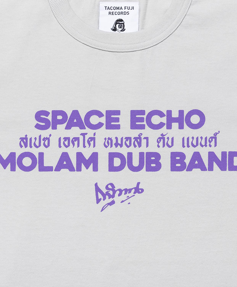 SPACE ECHO MOLAM DUB BAND Tee designed by MOOLA / YANGGAO Ice Gray/アイスグレー S(MEN)