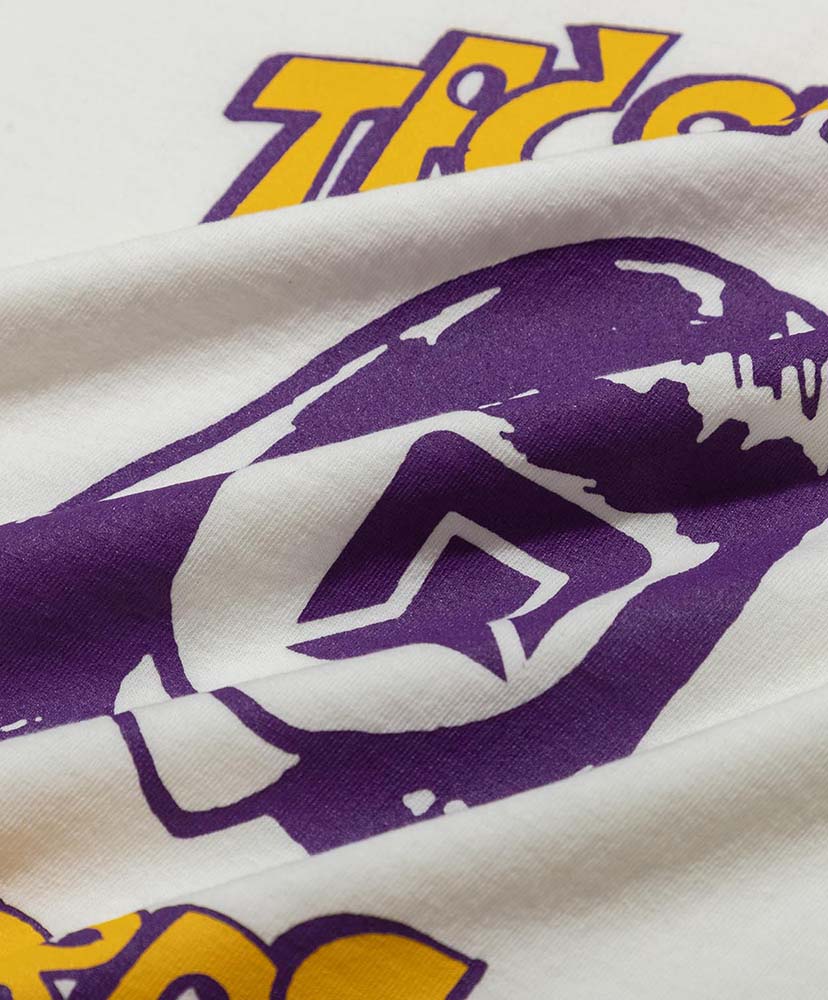 TACOMA OF NOISE Tee White(Yellow×Purple)/ホワイト(イエロー×パープル) L(MEN)