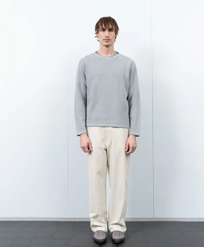 Ring Sweater Pigment Chalk/ピグメントチョーク L(MEN)