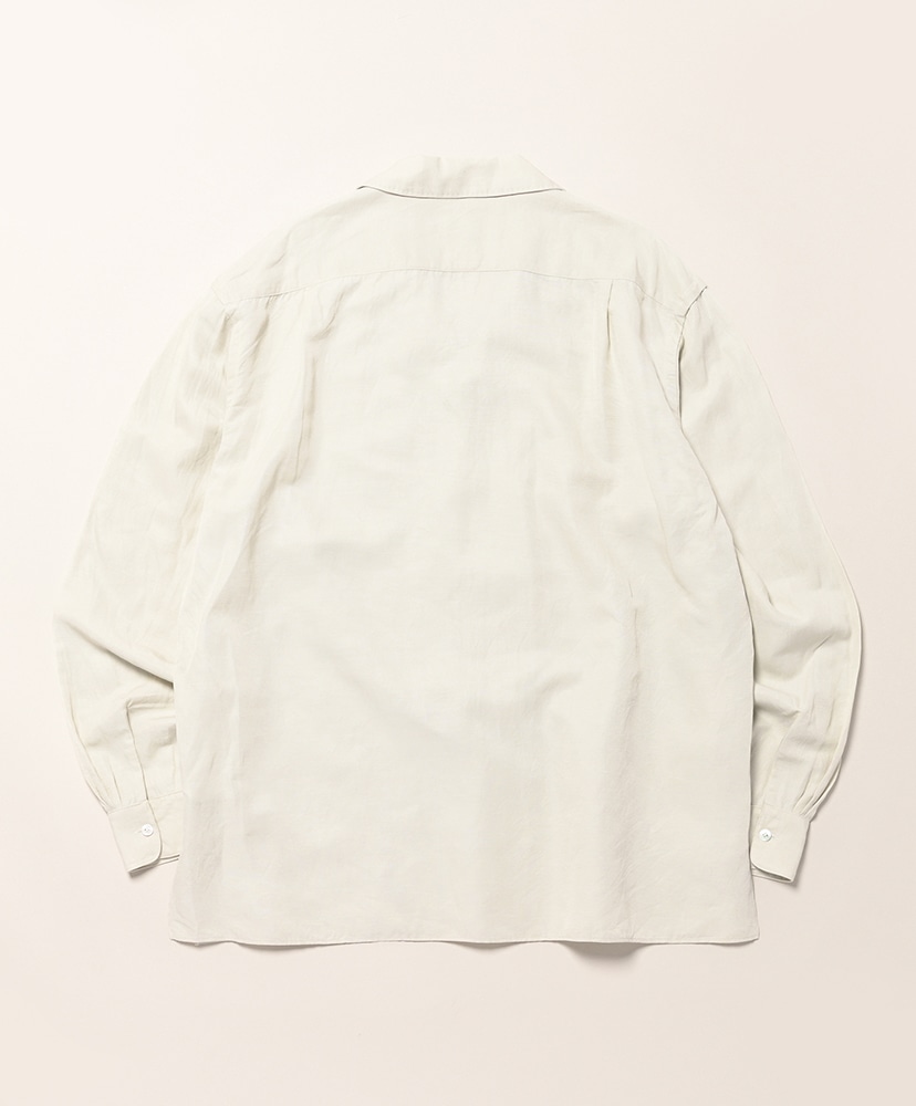 Vintage Silk Linen Open Collar Shirt Ecru/エクリュ 2(MEN)