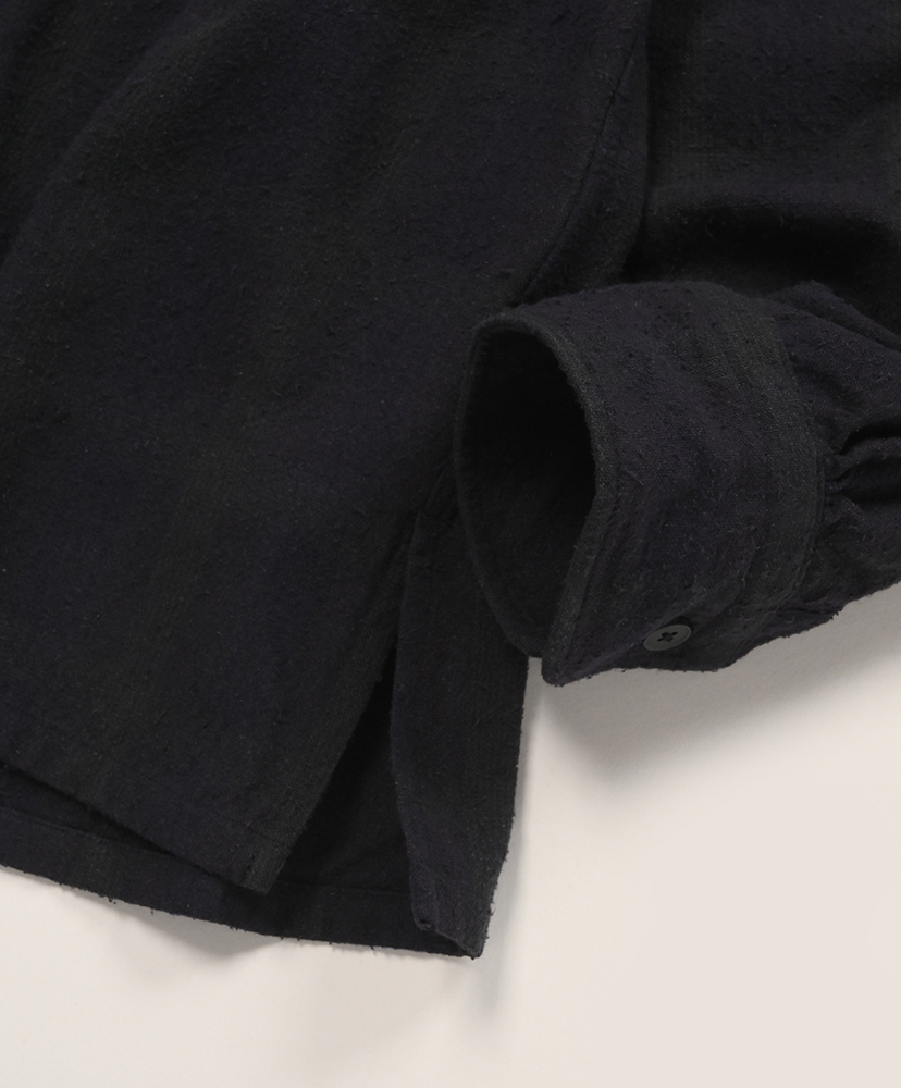 Silk Nep Loop Collar Shirt Check/チェック 2(MEN)