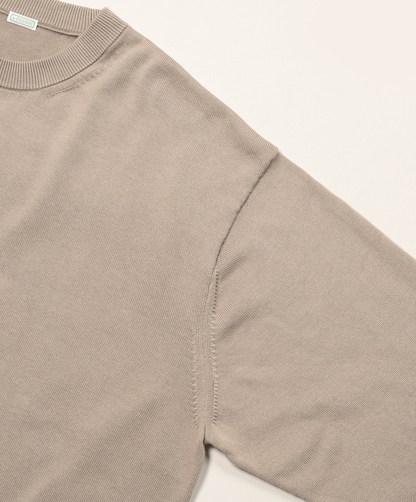 Cotton Knit L/S T-Shirt Greige/グレージュ 2(MEN)