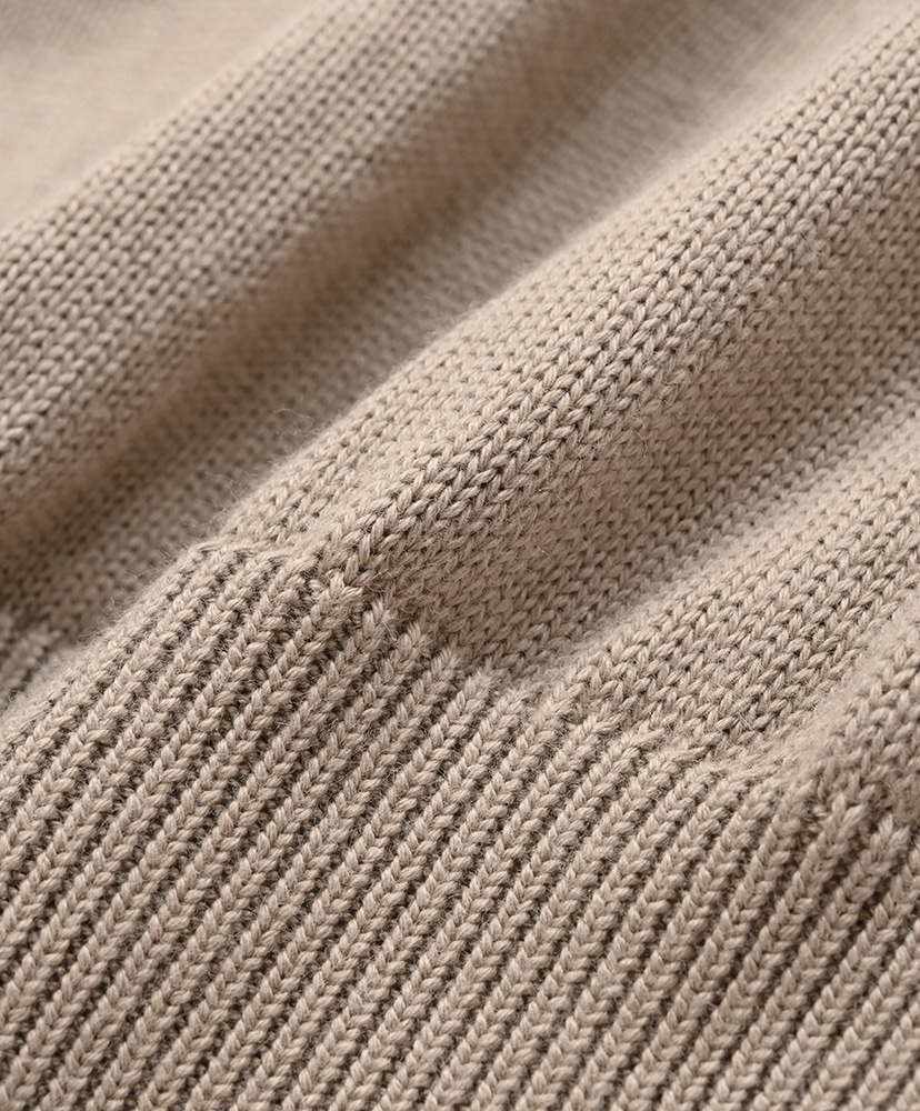 Cotton Knit L/S T-Shirt Greige/グレージュ 2(MEN)