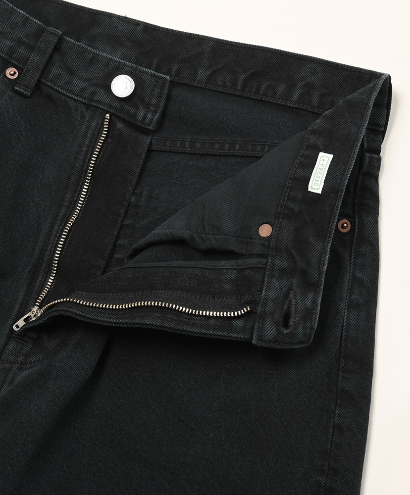 Black Washed Wide Denim Pants Black/ブラック 30(MEN)