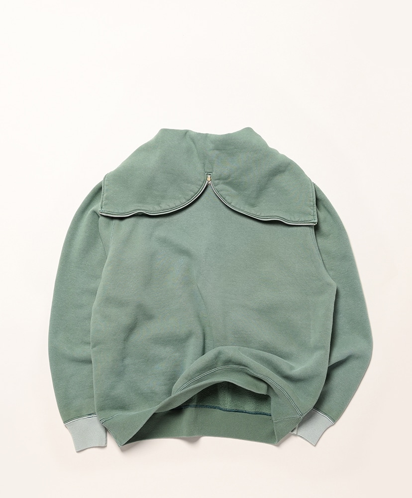 Vintage Sailor Hood Half Zip Sweatshirt Green/グリーン 2(MEN)