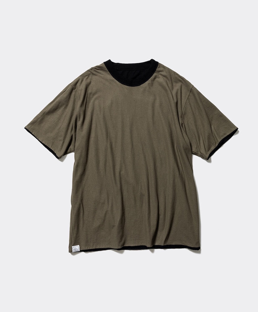 Unlikely Reversible Tee Black×Olive/ブラック×オリーブ L(MEN)
