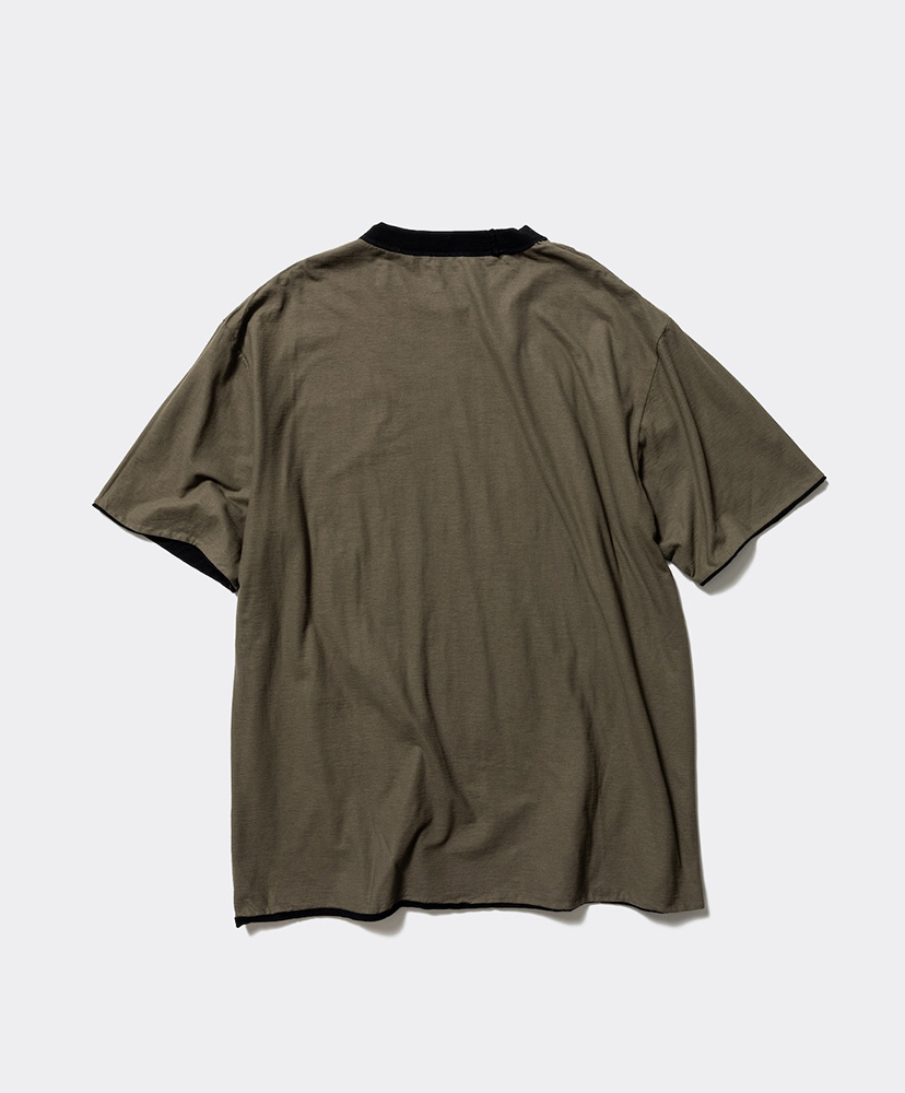 Unlikely Reversible Tee Black×Olive/ブラック×オリーブ L(MEN)