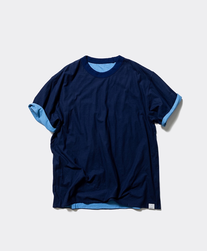 Unlikely Reversible Tee Navy×Sax/ネイビー×サックス L(MEN)