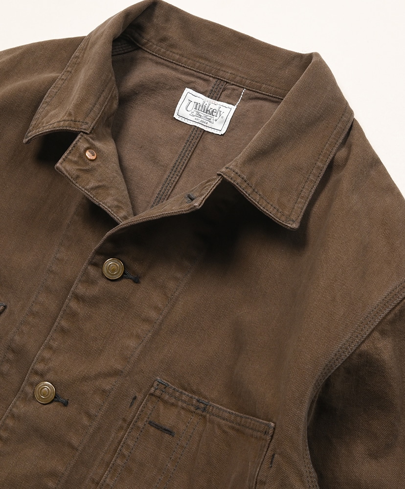 Unlikely Chore Jacket Color Denim Brown Wash/ブラウンウォッシュ L(MEN)