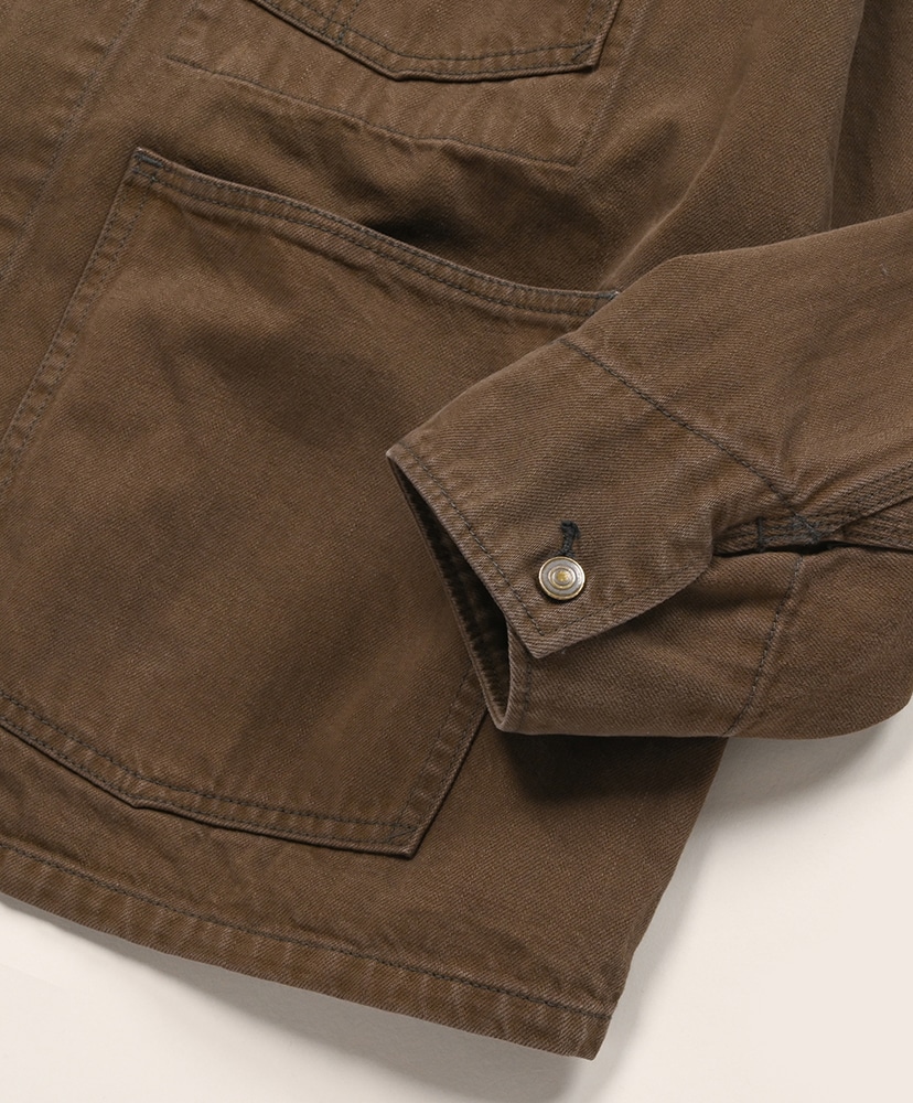 Unlikely Chore Jacket Color Denim Brown Wash/ブラウンウォッシュ L(MEN)
