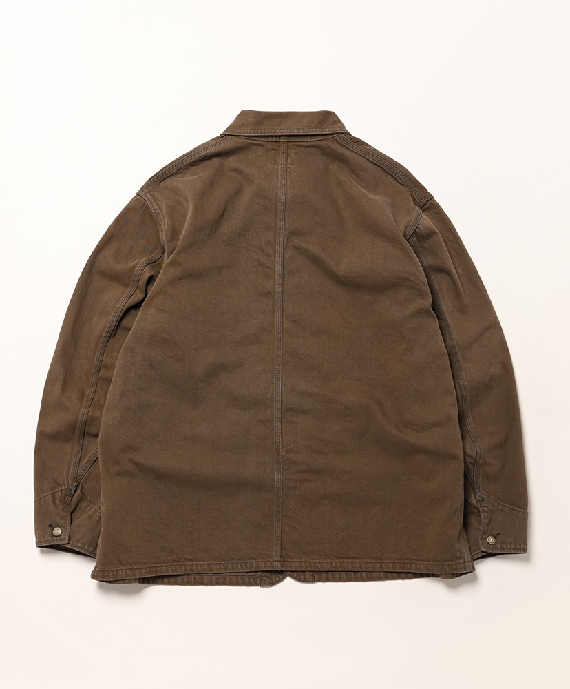 Unlikely Chore Jacket Color Denim Brown Wash/ブラウンウォッシュ L(MEN)