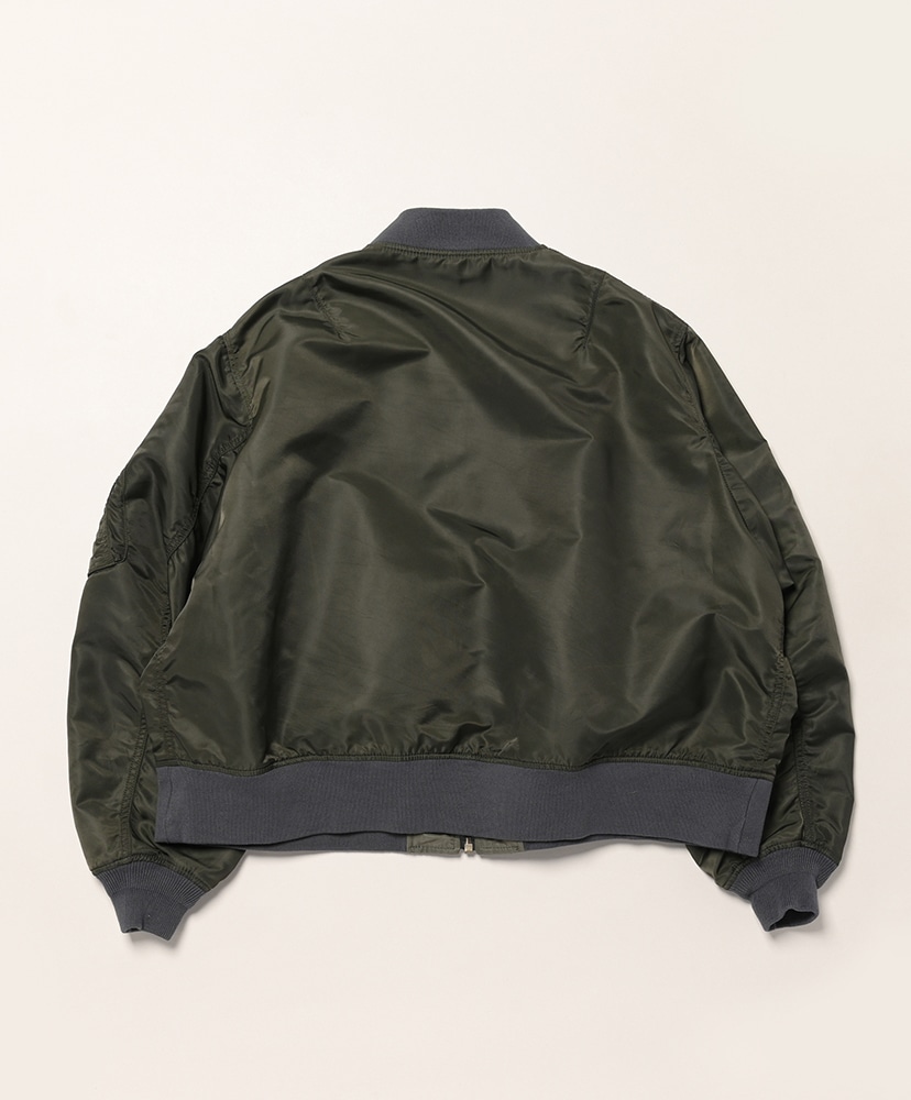 Unlikely Reversible MA-1 Olive×Sage/オリーブ×セージ M(MEN)