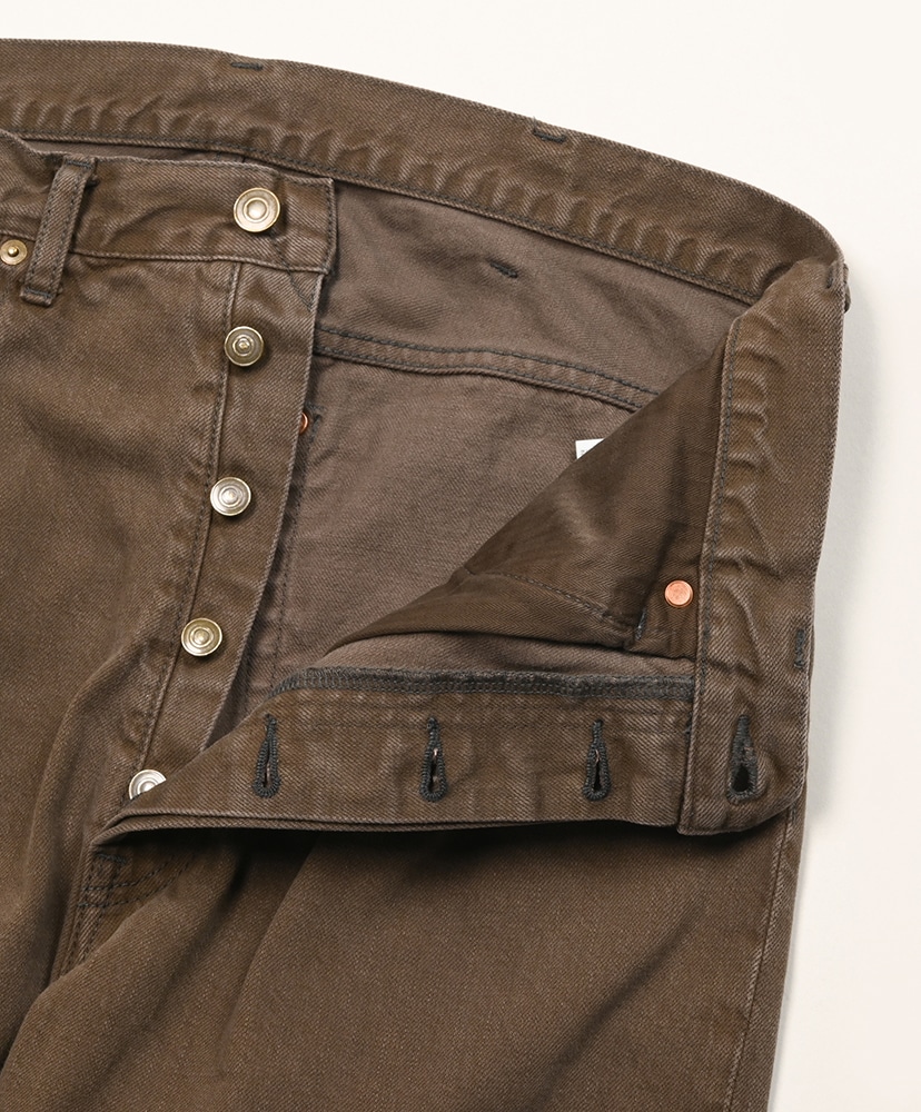 Unlikely Time Travel Jean Wide Color Denim Brown Wash/ブラウンウォッシュ L(MEN)